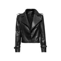 OBSIDIAN BLACK LEATHER JACKET – Formidable by Mina